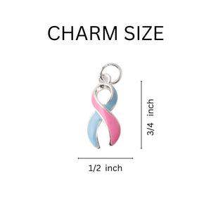SIDS Awareness Pink & Blue Chunky Charm Bracelets - Fundraising For A Cause
