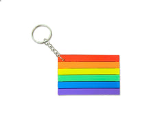 Load image into Gallery viewer, Silicone Rainbow Flag Keychains - Fundraising For A Cause