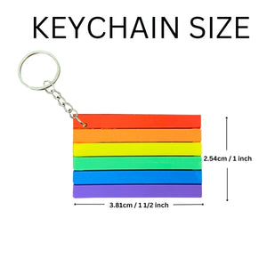 Silicone Rainbow Flag Keychains - Fundraising For A Cause