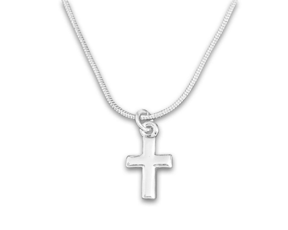 Silver Cross Necklace - Fundraising For A Cause