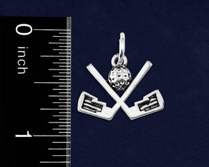 Silver Golf Club Charm Necklaces - Fundraising For A Cause