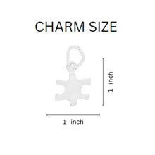 Load image into Gallery viewer, Silver Puzzle Piece Hanging Earrings - Fundraising For A Cause