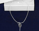 Silver Tennis Charm Necklaces - Fundraising For A Cause