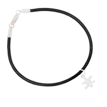 Load image into Gallery viewer, Small Autism Puzzle Piece Leather Cord Bracelets - Fundraising For A Cause