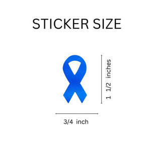 Small Dark Blue Ribbon Stickers (250 per Roll) - Fundraising For A Cause