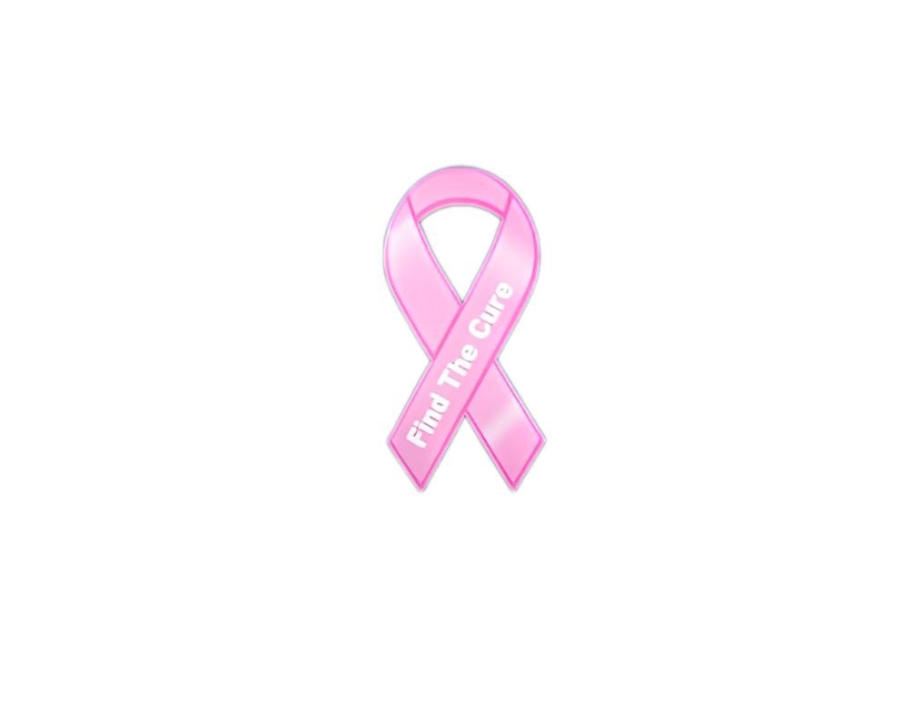 Small Find The Cure Pink Ribbon Magnet - Fundraising For A Cause
