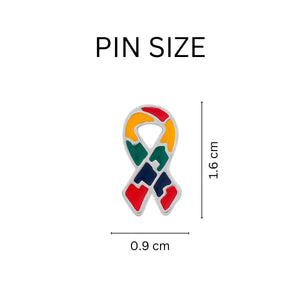 Small Flat Autism Ribbon Pins - Fundraising For A Cause