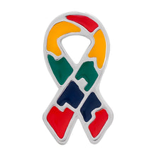 Load image into Gallery viewer, Small Flat Autism Ribbon Pins - Fundraising For A Cause