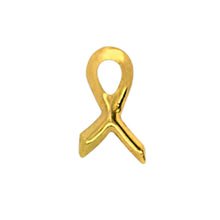 Load image into Gallery viewer, Small Gold Ribbon Tac Pins - Fundraising For A Cause