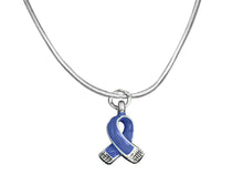 Load image into Gallery viewer, Small Periwinkle Ribbon Necklaces - Fundraising For A Cause