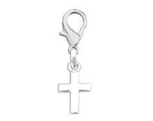 Load image into Gallery viewer, Small Silver Cross Religious Hanging Charm - Fundraising For A Cause
