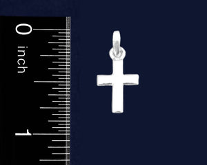 Small Silver Cross Religious Hanging Charm - Fundraising For A Cause