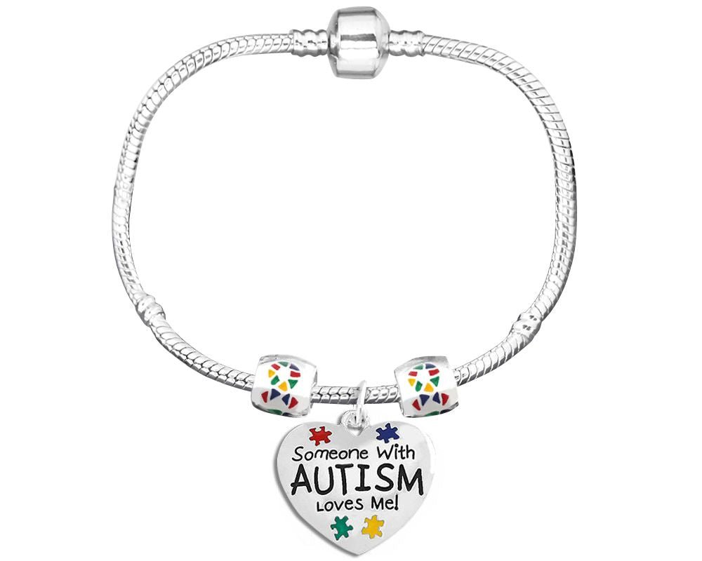 Someone With Autism Loves Me Charm Bracelets - Fundraising For A Cause