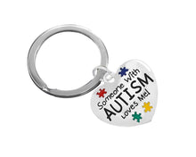 Load image into Gallery viewer, Someone With Autism Loves Me Split Style Key Chains - Fundraising For A Cause