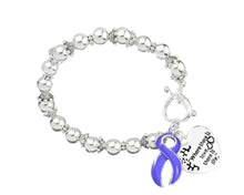 Load image into Gallery viewer, Stomach Cancer Ribbon Charm Bracelets - Fundraising For A Cause