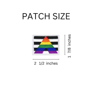 Straight Ally Flag Sew-On/Iron-On Patches - Fundraising For A Cause