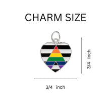 Load image into Gallery viewer, Straight Ally LGBTQ Pride Chunky Link Style Charm Bracelets - Fundraising For A Cause