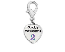 Load image into Gallery viewer, Suicide Awareness Heart Hanging Charms - Fundraising For A Cause