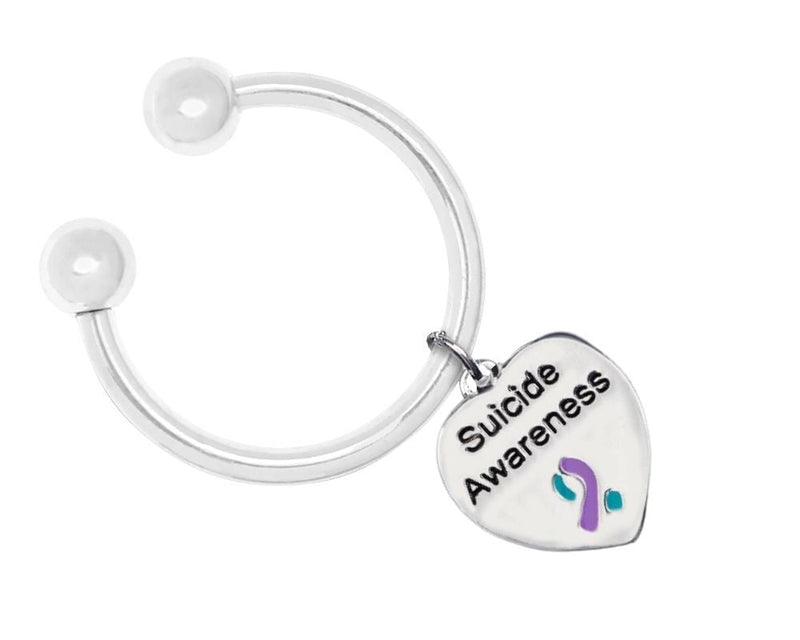 Suicide Awareness Heart Key Chains - Fundraising For A Cause