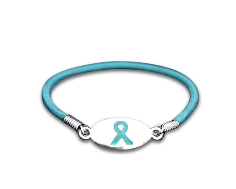 Teal Ribbon Stretch Bracelets - Fundraising For A Cause