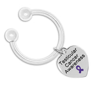Load image into Gallery viewer, Testicular Cancer Awareness Keychain - Fundraising For A Cause