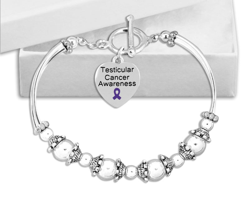 Testicular Cancer Awareness Partial Beaded Bracelets - Fundraising For A Cause