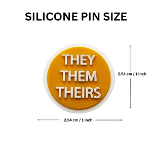 They Them Pronoun Silicone Pins - Fundraising For A Cause