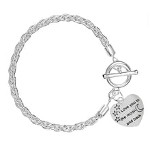 Load image into Gallery viewer, To The Moon and Back Silver Rope Bracelet - Fundraising For A Cause