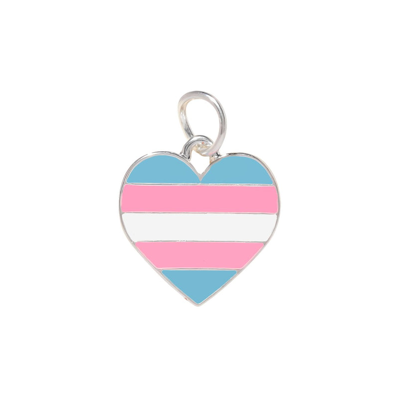 Transgender Heart Pride Charms - Fundraising For A Cause