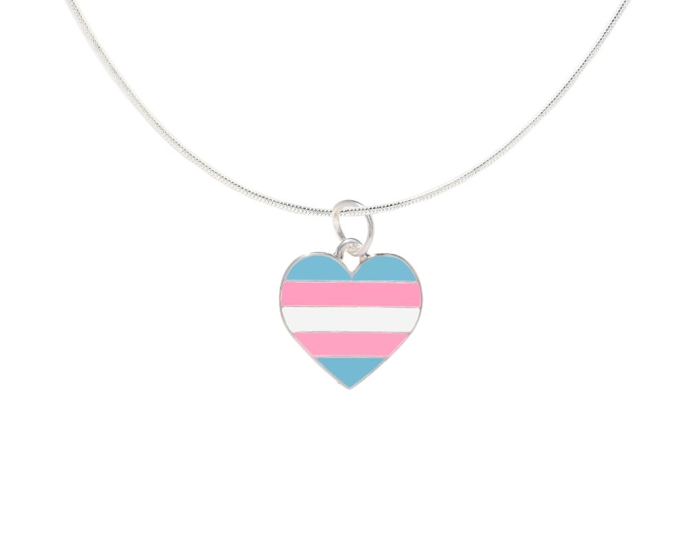 Transgender Heart Pride Necklaces - Fundraising For A Cause