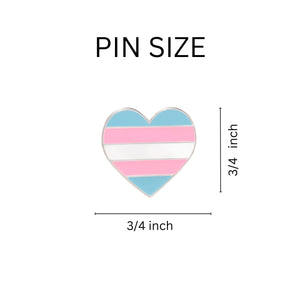 Transgender Heart Pride Pins - Fundraising For A Cause