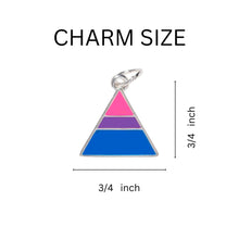 Load image into Gallery viewer, Triangle Bisexual Retractable Charm Bracelets - Fundraising For A Cause