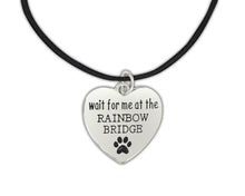 Load image into Gallery viewer, Wait For Me At The Rainbow Bridge Leather Cord Necklaces - Fundraising For A Cause