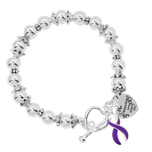 Load image into Gallery viewer, Where There is Love Alzheimer&#39;s Ribbon Bracelets - Fundraising For A Cause