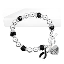 Load image into Gallery viewer, Where There is Love Black Ribbon Bracelets - Fundraising For A Cause