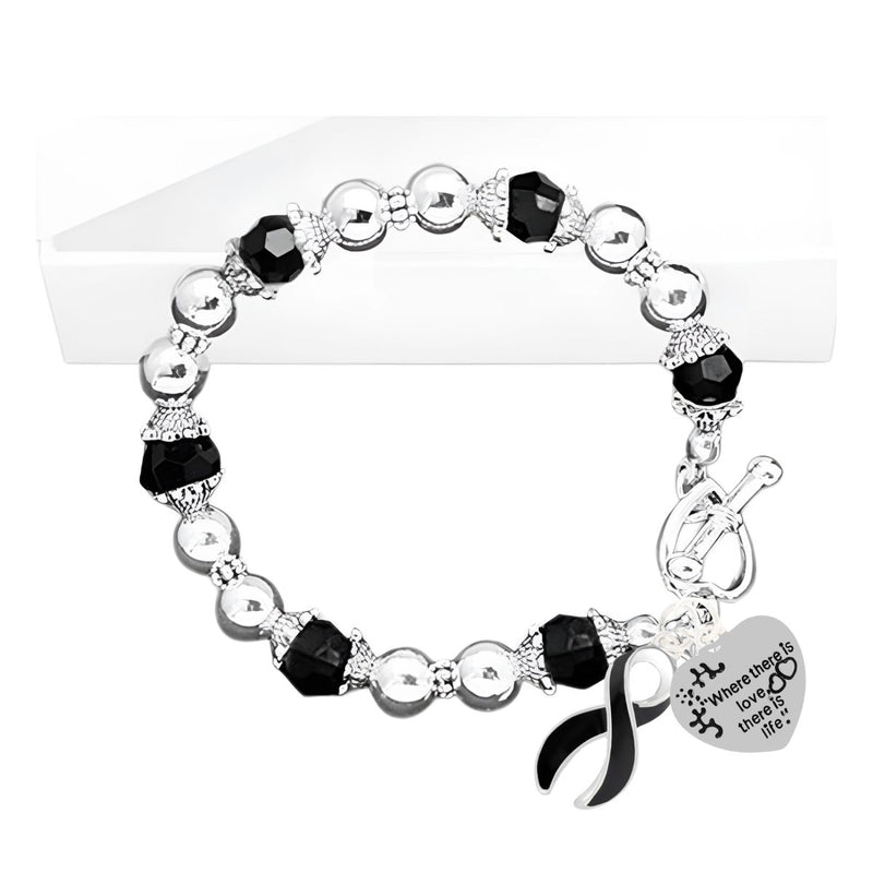 Where There is Love Black Ribbon Bracelets - Fundraising For A Cause