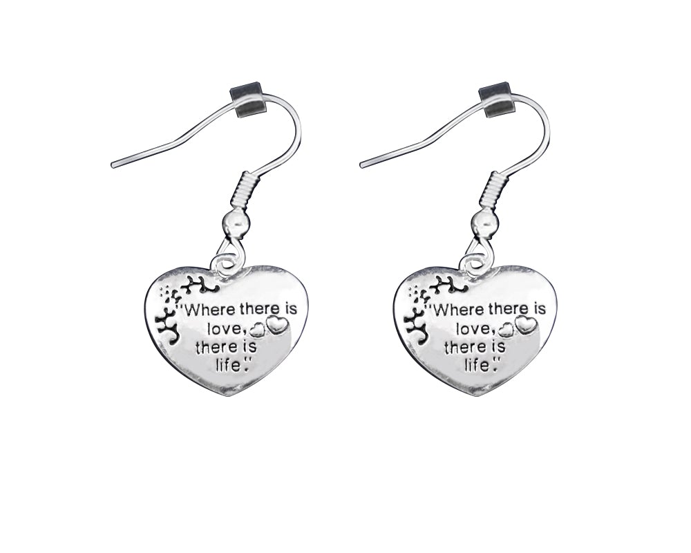 Where There Is Love Heart Earrings - Fundraising For A Cause