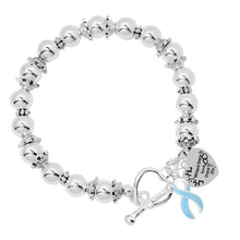 Load image into Gallery viewer, Where There is Love Light Blue Ribbon Bracelets - Fundraising For A Cause