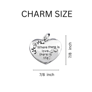 Where There Is Love Silver Retractable Bracelet - Fundraising For A Cause
