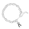 Zebra Print Ribbon Awareness Chunky Charm Bracelets - Fundraising For A Cause